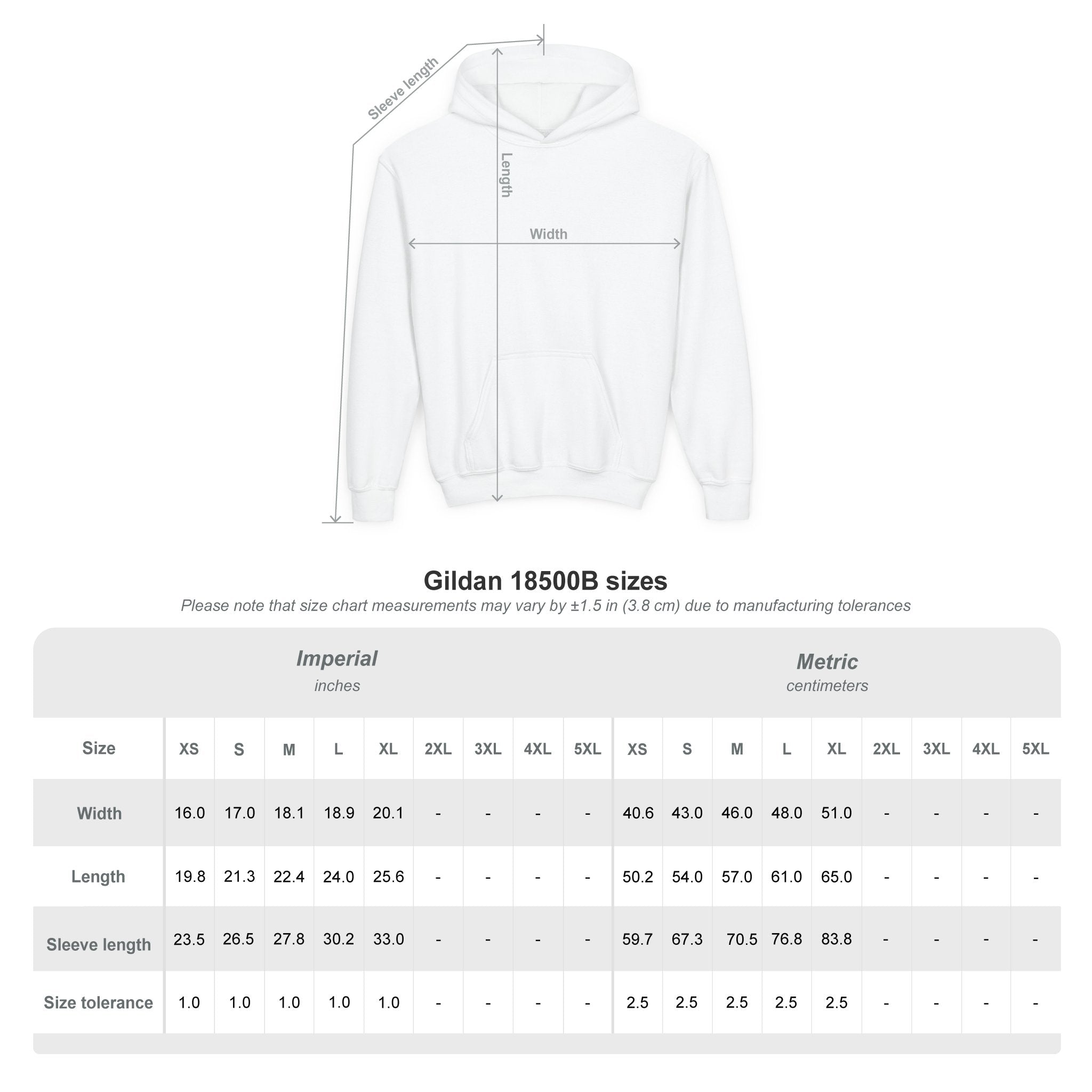 VMWC - Youth Gildan Heavy Blend Hooded Sweatshirt